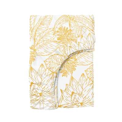 Простирадло на резинці 80х160 TROPICAL LEAVES