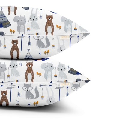 Набір наволочок на подушку 40х60 BEARS WIGWAMS
