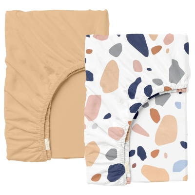 Набір простирадло на резинці 90х200 STONE CREAM