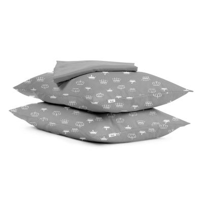 Набір наволочки і простирадло CROWN GREY GREY CS1