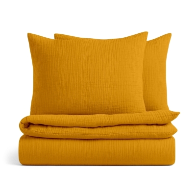 Двоспальний комплект без простирадла муслін ORANGE