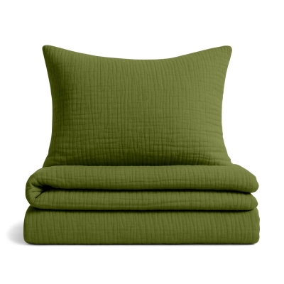 Дитяча постіль без простирадла муслін AVOCADO