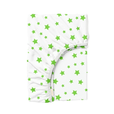 Простирадло на резинці 200x200 GREEN STARS