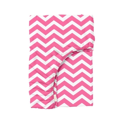Простирадло на резинці в дитяче ліжечко 60х120 ZIGZAG ROSE