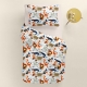 Підліткова постільна білизна з простирадлом на резинці JUNGLE ANIMALS CS3