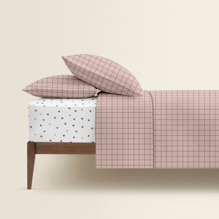 Євро постільна білизна ROSE GEOMETRY CS10