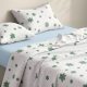 Дитяча постільна білизна фланель в ліжечко SNOWFLAKES EVERGREEN