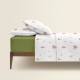 Двоспальна постільна білизна з простирадлом на резинці ROSY TOUCH