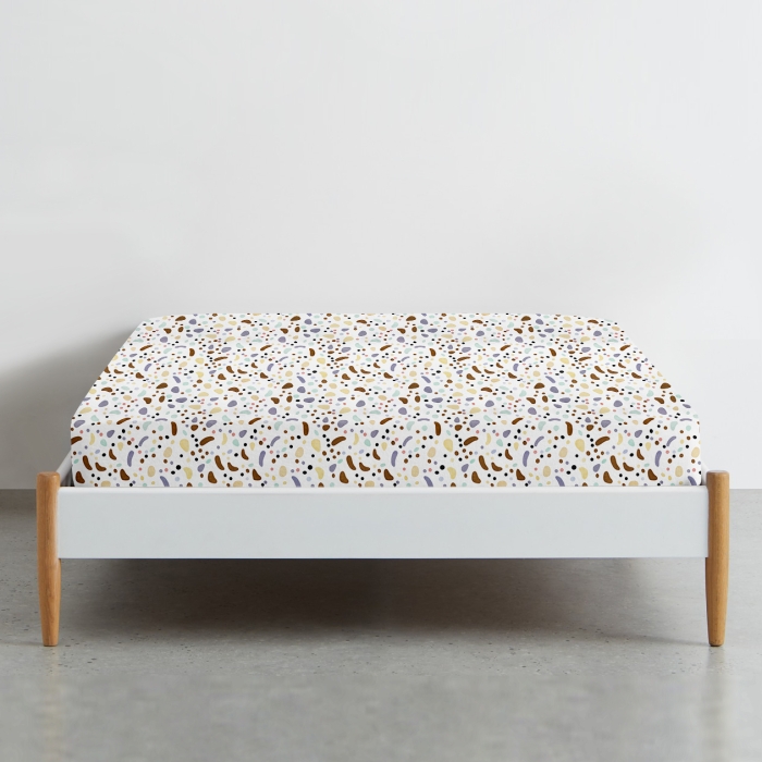 Простирадло на резинці 200х220х30 COLORFUL STONES