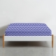 Дитяче простирадло 110х160 BLUE ZIGZAG CS2