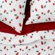 Двоспальна постільна білизна з простирадлом на резинці CHERRY