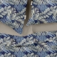 Євро постіль без простирадла FOLIAGE DARK BLUE
