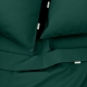 Сімейна постільна білизна ранфорс з простирадлом на резинці DARK GREEN