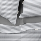 Полуторна постільна білизна з простирадлом на резинці HOUNDSTOOTH CS2