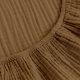 Простирадло муслін на резинці 140х200 COCOA BROWN