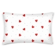 Двоспальна постільна білизна з простирадлом на резинці CHERRY HEARTS CS1
