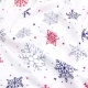 Простирадло на резинці фланель 160х200 SNOWFLAKES CS3