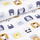 Простирадло на резинці для коляски та люльки 40x80 COLOR ANIMALS
