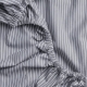 Простирадло на резинці з вареної бавовни 90х200 DENIM STRIPE