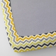 Набір простирадло на резинці 160х200 GREY / YELLOW ZIGZAG