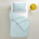 Набір простирадло на резинці 90х200 LIGHT BLUE / GREY STARS