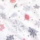 Підліткова постільна білизна фланель з простирадлом на резинці SNOWFLAKES CS5