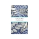 Євро постіль без простирадла FOLIAGE DARK BLUE