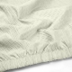 Євро постільна білизна з текстурованої бавовни з простирадлом на резинці MILK CS1