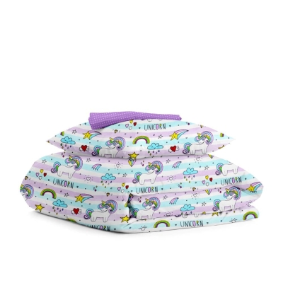 Дитяча постільна білизна в ліжечко UNICORN & RAINBOW