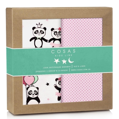 Багаторазові пелюшки дитячі PINK PANDA 2шт