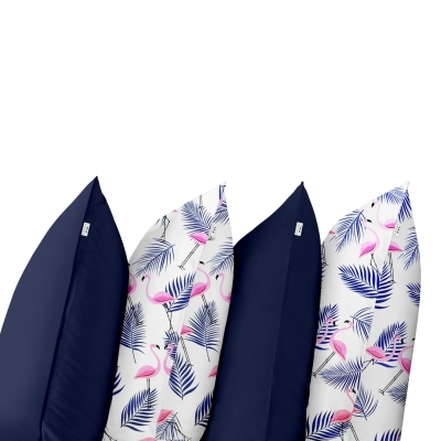 Набір наволочок на подушку 50х70 та 40х60 BLUE / FLAMINGO PALM