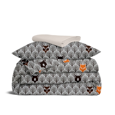 Дитяча постільна білизна в ліжечко WOOD ANIMALS CS1