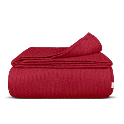 Плед покривало косичка 110х140 Merlot Knitted Braid