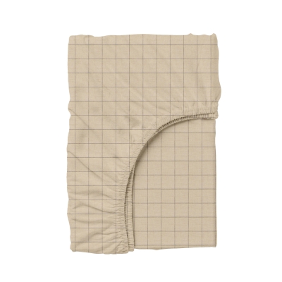 Простирадло на резинці 200х220х25 BEIGE GEOMETRY