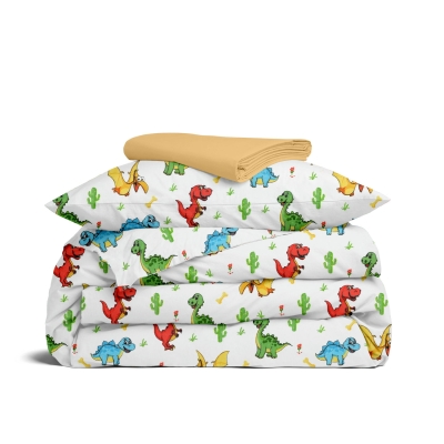 Дитяча постільна білизна в ліжечко COLORFUL DINO CS2