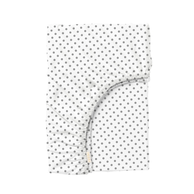 Простирадло на резинці для коляски та люльки 40x80 GREY DOTS