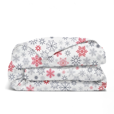 Підковдра дитяча фланель 110х140 SNOWFLAKES CS3
