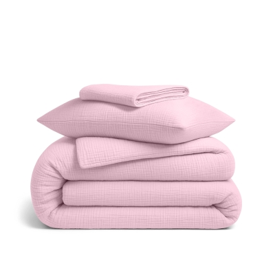 Підліткова постільна білизна муслін з простирадлом на резинці BABY BLUSH CS1