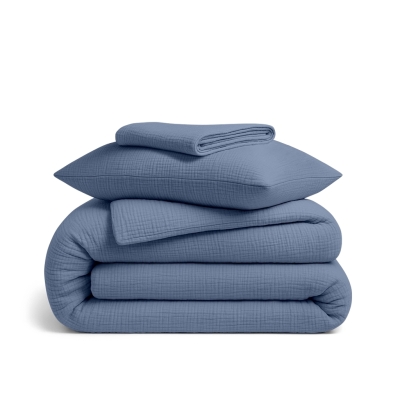 Дитяча постільна білизна муслін в ліжечко STEEL