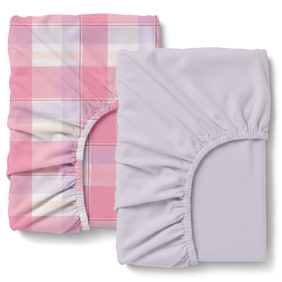 Набір простирадло на резинці в дитяче ліжечко 60х120 фланель AMETHYST TARTAN