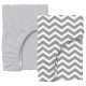 Набір простирадло на резинці 60х120 GREY ZIGZAG
