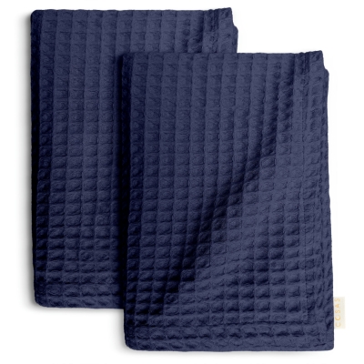 Вафельні рушники 55х90 см/75х130 Denim Greek Waffle 2шт