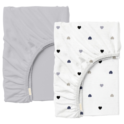 Набір простирадло на резинці 200х200 GREY LOVE