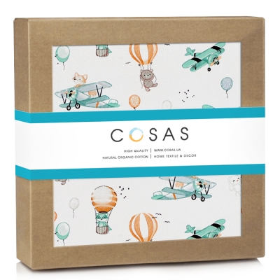 Дитячий непромокаючий наматрацник 70х140 ANIMALS AVIATORS