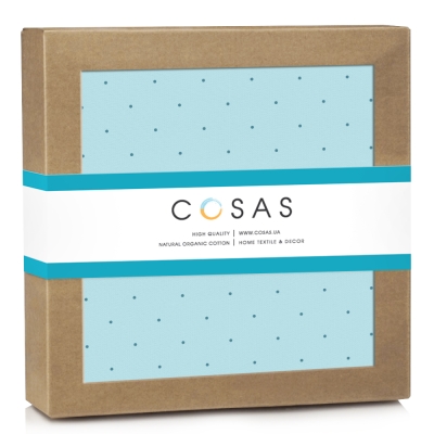 Дитячий непромокаючий наматрацник 60х120 MINI DOTS