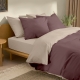 Двоспальна постільна білизна з простирадлом на резинці MOUSSE CS11