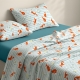 Дитяча постільна білизна фланель в ліжечко FOX FLOWERS CS3