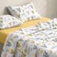 Дитяча постільна білизна фланель в ліжечко SHEEP YELLOW CS2