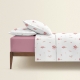 Двоспальна постільна білизна з простирадлом на резинці ROSY TOUCH CS1