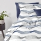 Наволочка на подушку 50х50 WAVE BLUE GREY